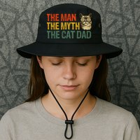 The Man The Myth The Cat Dad Cat Daddy Vintage Bucket Hat
