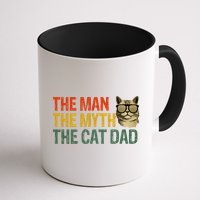The Man The Myth The Cat Dad Cat Daddy Vintage Mug
