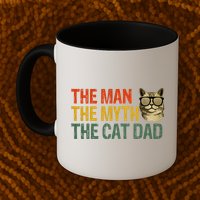 The Man The Myth The Cat Dad Cat Daddy Vintage Mug