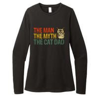 The Man The Myth The Cat Dad Cat Daddy Vintage Womens CVC Long Sleeve Shirt