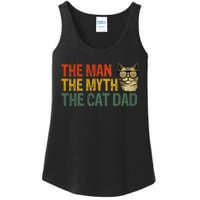 The Man The Myth The Cat Dad Cat Daddy Vintage Ladies Essential Tank