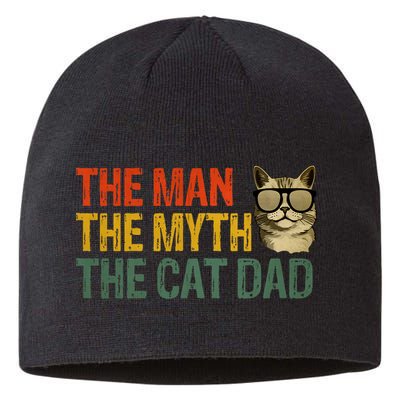 The Man The Myth The Cat Dad Cat Daddy Vintage Sustainable Beanie