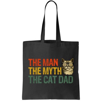 The Man The Myth The Cat Dad Cat Daddy Vintage Bag