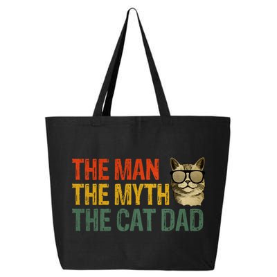 The Man The Myth The Cat Dad Cat Daddy Vintage 25L Jumbo Tote