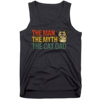 The Man The Myth The Cat Dad Cat Daddy Vintage Tank Top