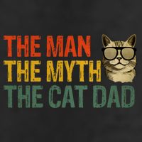The Man The Myth The Cat Dad Cat Daddy Vintage Golf Towel