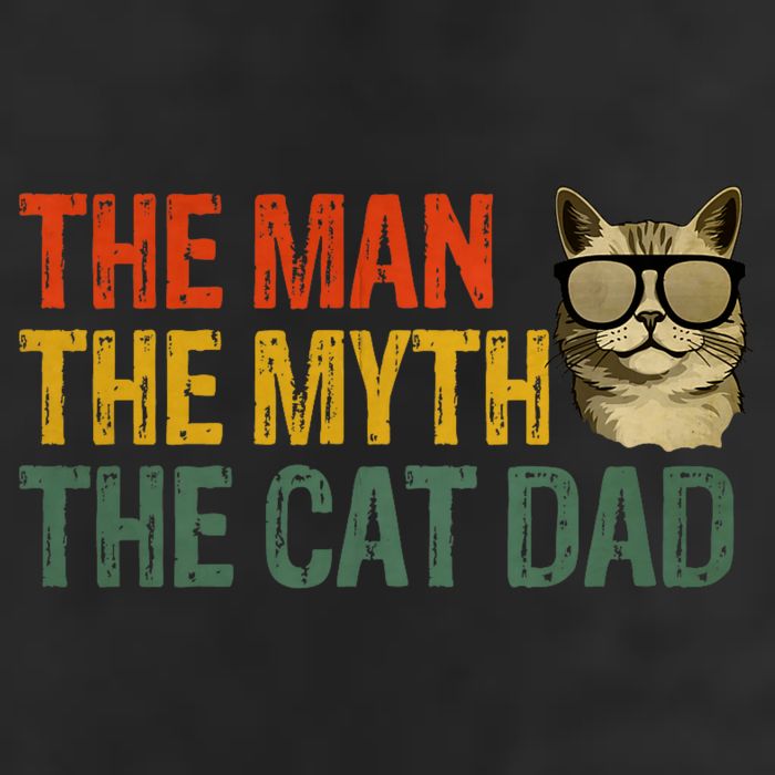 The Man The Myth The Cat Dad Cat Daddy Vintage Golf Towel