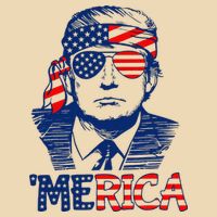 Trump Merica Trump Funny 4th Of July Zip Tote Bag