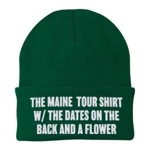 The Maine Tour Shirts W The Dates On The Back And A Flower Knit Cap Winter Beanie