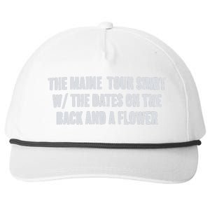 The Maine Tour Shirts W The Dates On The Back And A Flower Snapback Five-Panel Rope Hat