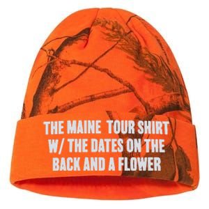 The Maine Tour Shirts W The Dates On The Back And A Flower Kati Licensed 12" Camo Beanie