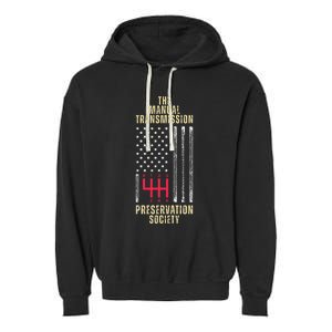 The Manual Transmission Preservation Society Stick Shift Garment-Dyed Fleece Hoodie