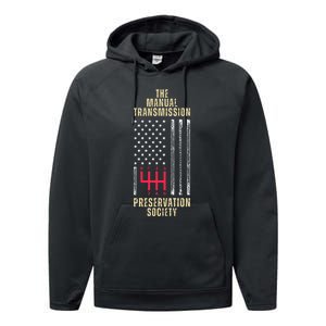 The Manual Transmission Preservation Society Stick Shift Performance Fleece Hoodie