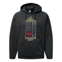 The Manual Transmission Preservation Society Stick Shift Performance Fleece Hoodie