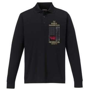 The Manual Transmission Preservation Society Stick Shift Performance Long Sleeve Polo