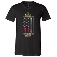 The Manual Transmission Preservation Society Stick Shift V-Neck T-Shirt