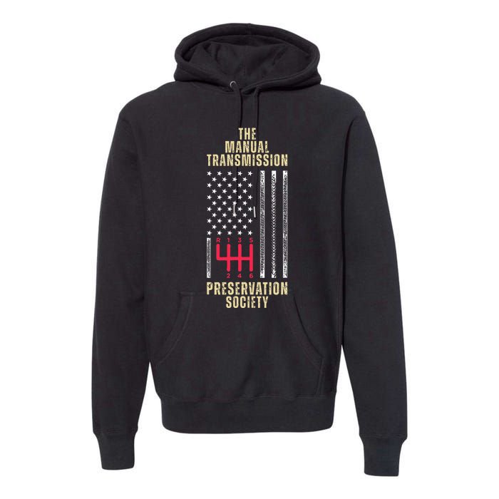 The Manual Transmission Preservation Society Stick Shift Premium Hoodie