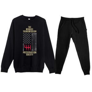 The Manual Transmission Preservation Society Stick Shift Premium Crewneck Sweatsuit Set