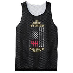 The Manual Transmission Preservation Society Stick Shift Mesh Reversible Basketball Jersey Tank