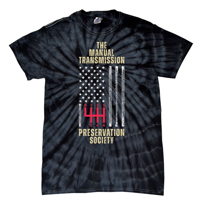 The Manual Transmission Preservation Society Stick Shift Tie-Dye T-Shirt