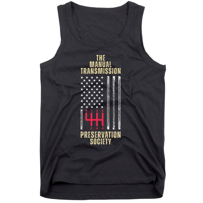 The Manual Transmission Preservation Society Stick Shift Tank Top