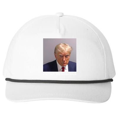 Trump never surrender 2024 Mugshot Snapback Five-Panel Rope Hat