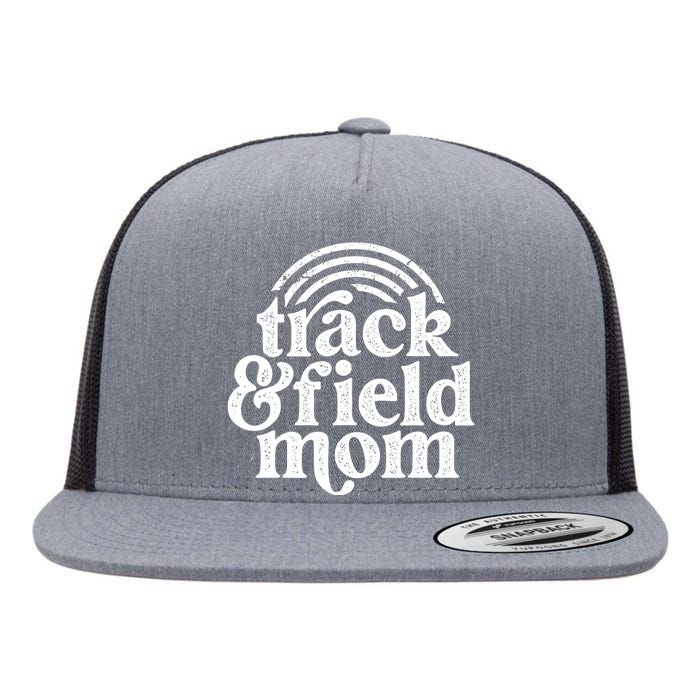 Track Mom Track And Field Mom Runner Running Mama Mother Flat Bill Trucker Hat