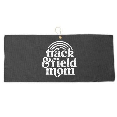 Track Mom Track And Field Mom Runner Running Mama Mother Large Microfiber Waffle Golf Towel