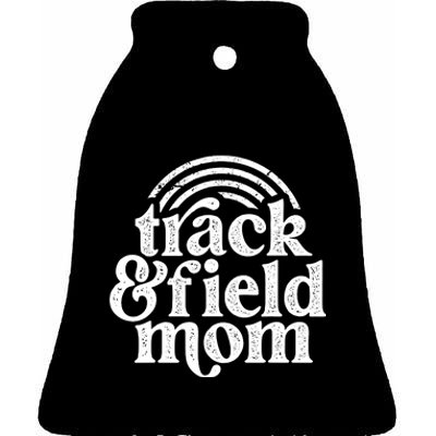 Track Mom Track And Field Mom Runner Running Mama Mother Ceramic Bell Ornament