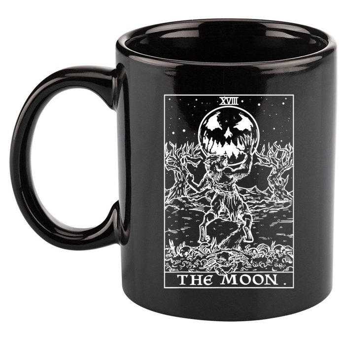 The Moon Tarot Card Werewolf 11oz C Handle Ceramic Mug