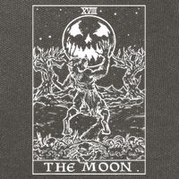 The Moon Tarot Card Werewolf Cotton Canvas Backpack