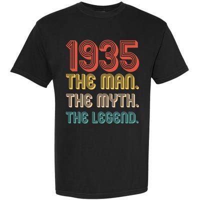 The Man The Myth The Legend 1935 90th Birthday Garment-Dyed Heavyweight T-Shirt