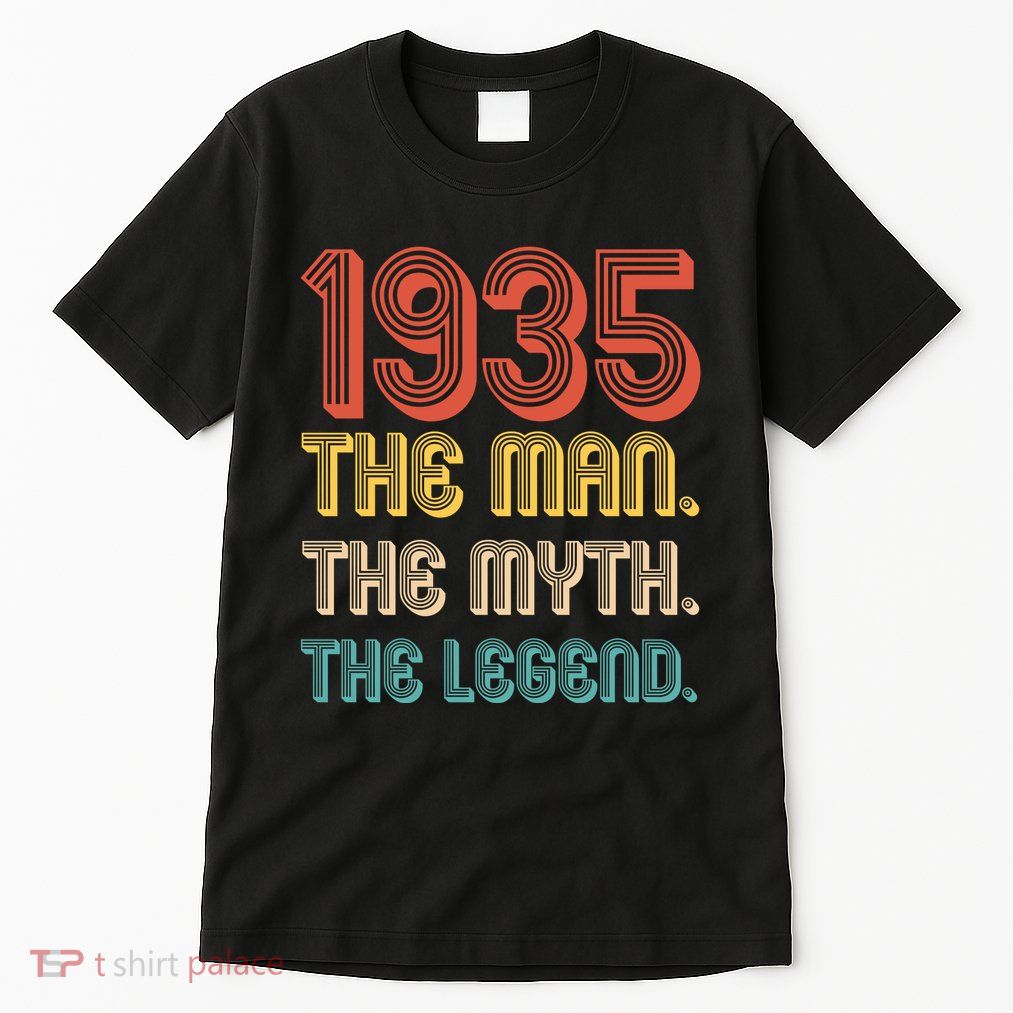 The Man The Myth The Legend 1935 90th Birthday Tall T-Shirt