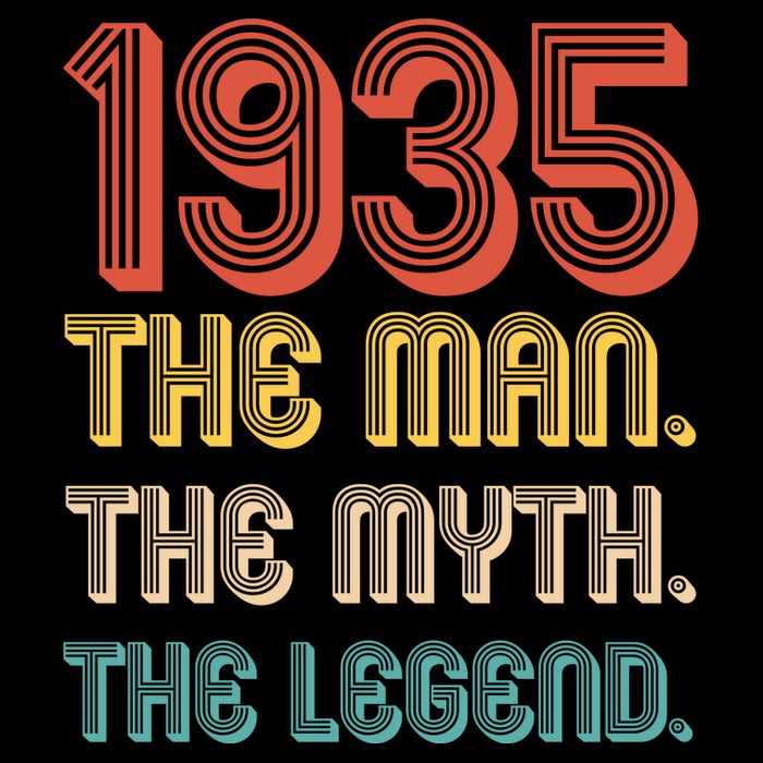 The Man The Myth The Legend 1935 90th Birthday Sustainable Knit Beanie