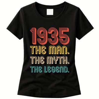 The Man The Myth The Legend 1935 90th Birthday Womens T-Shirt