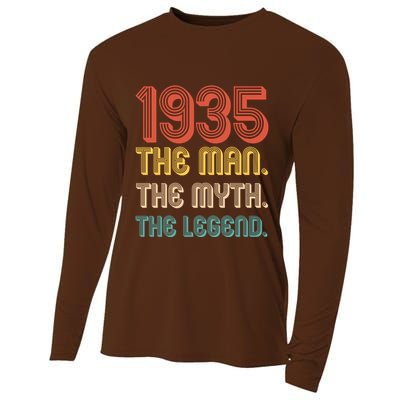 The Man The Myth The Legend 1935 90th Birthday Cooling Performance Long Sleeve Crew