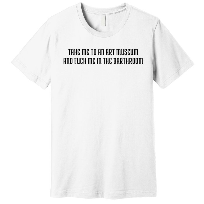 Take Me To An Art Museum And Fuck Me In The Barthroom Premium T-Shirt