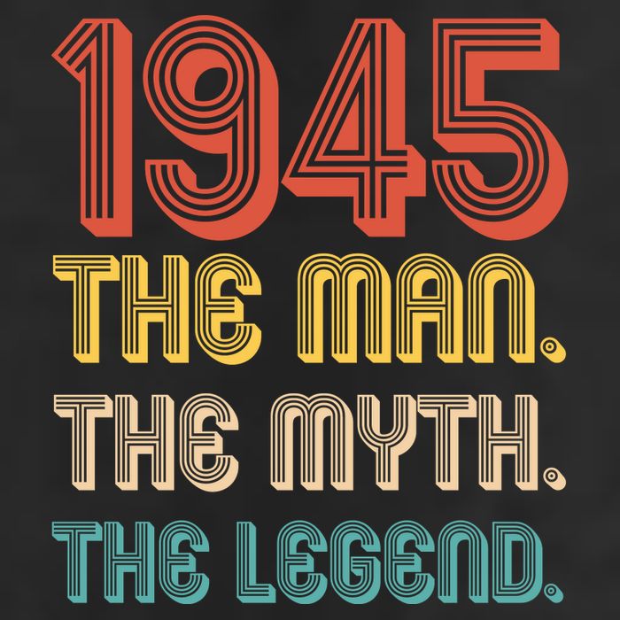 The Man The Myth The Legend 1945 80th Birthday Golf Towel