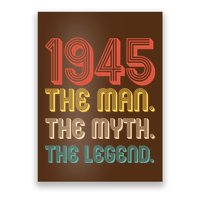 The Man The Myth The Legend 1945 80th Birthday Poster