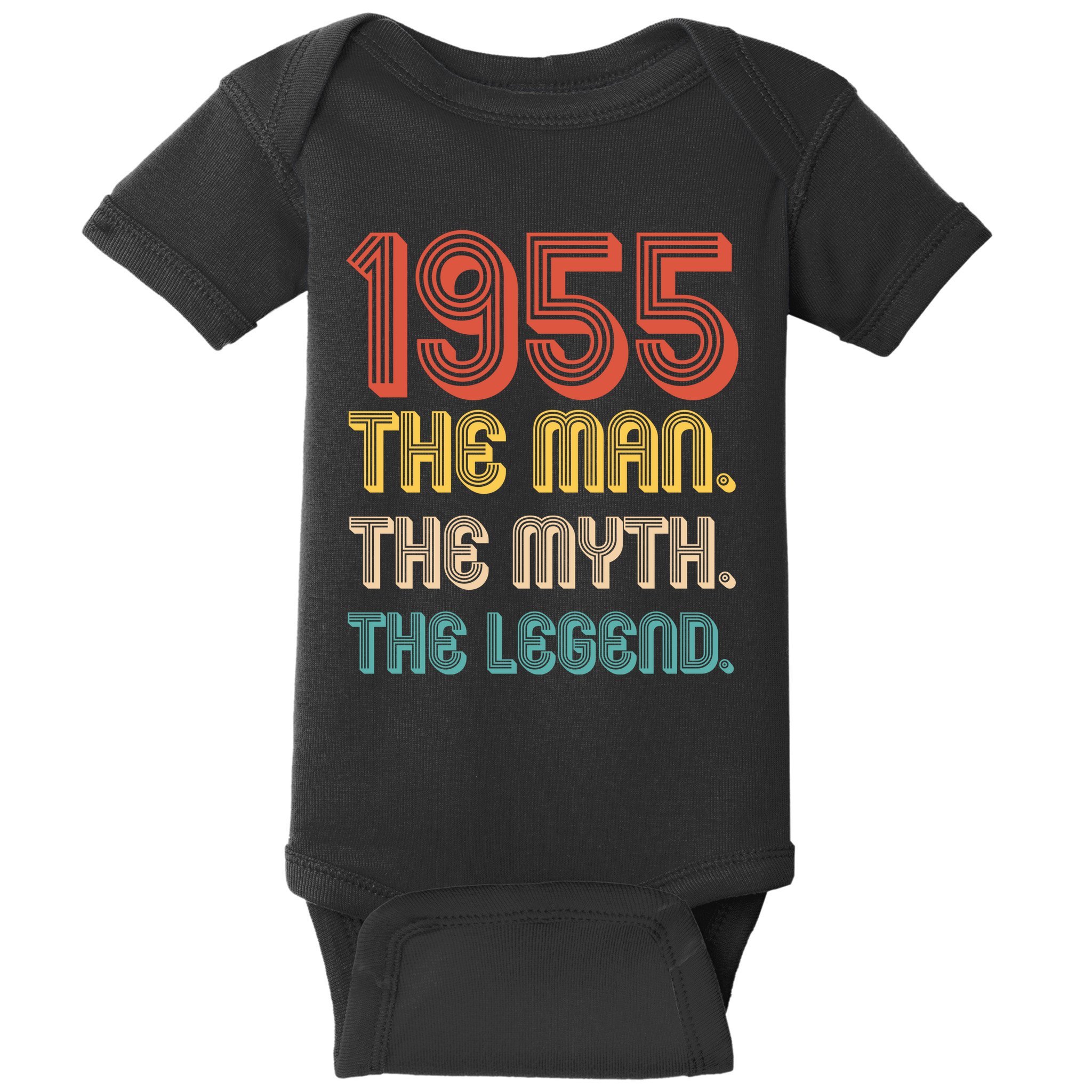 The Man The Myth The Legend 1955 70th Birthday Baby Bodysuit