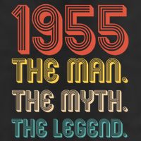 The Man The Myth The Legend 1955 70th Birthday Golf Towel
