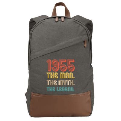 The Man The Myth The Legend 1955 70th Birthday Cotton Canvas Backpack