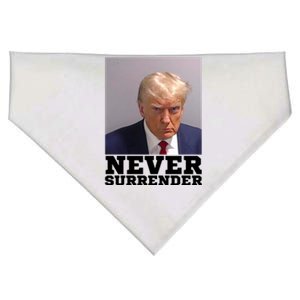 Trump never surrender 2024 Mugshot USA-Made Doggie Bandana