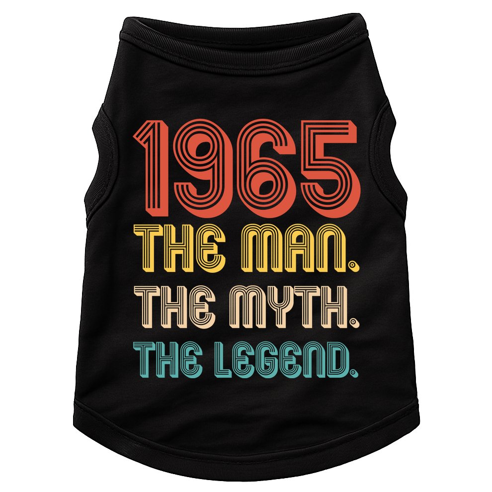 The Man The Myth The Legend 1965 60th Birthday Doggie Tank