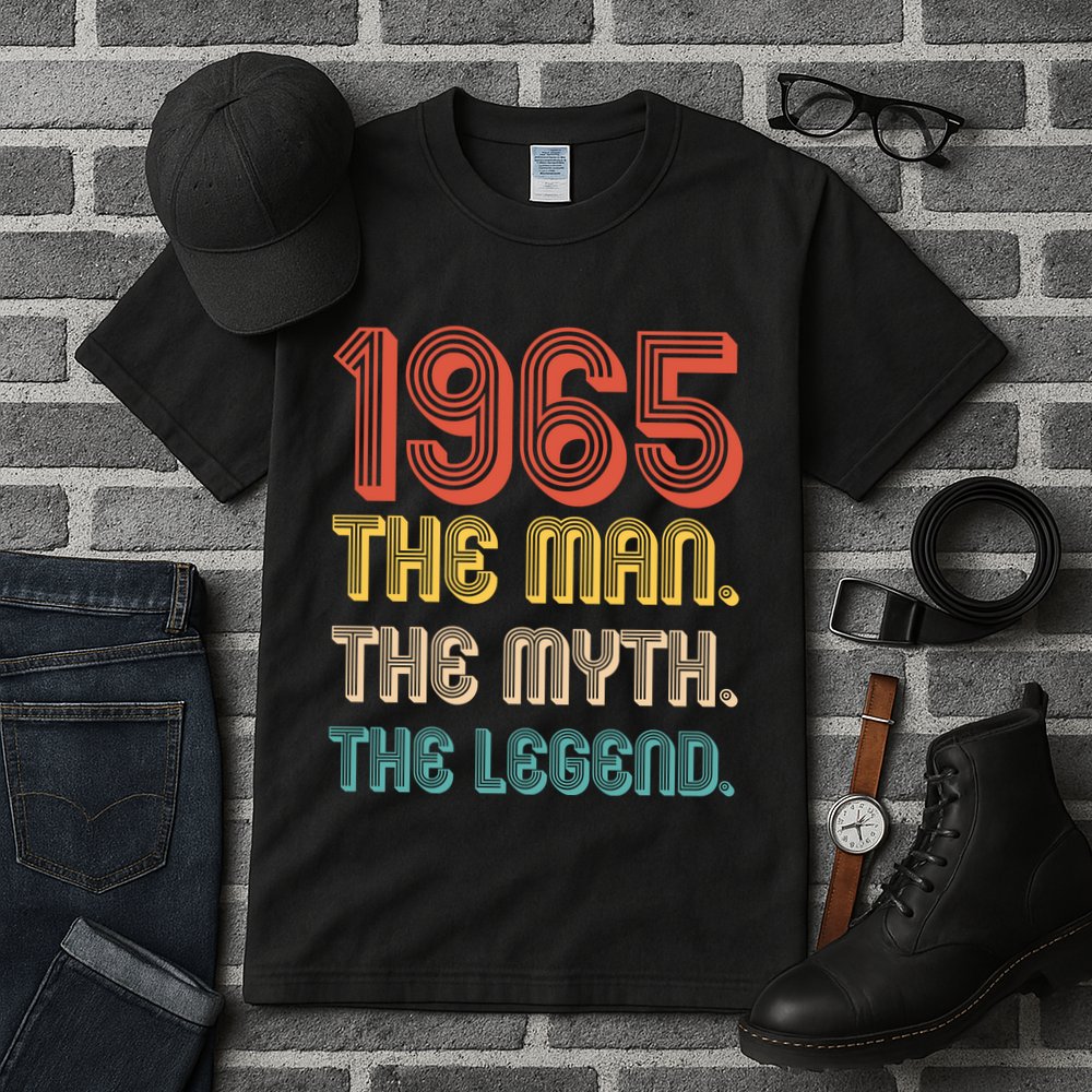 The Man The Myth The Legend 1965 60th Birthday Tall T-Shirt