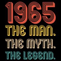 The Man The Myth The Legend 1965 60th Birthday Impact Tech Backpack