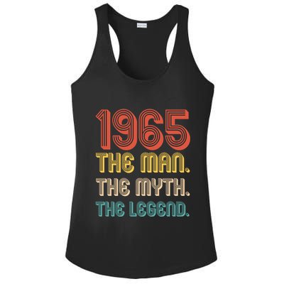 The Man The Myth The Legend 1965 60th Birthday Ladies PosiCharge Competitor Racerback Tank