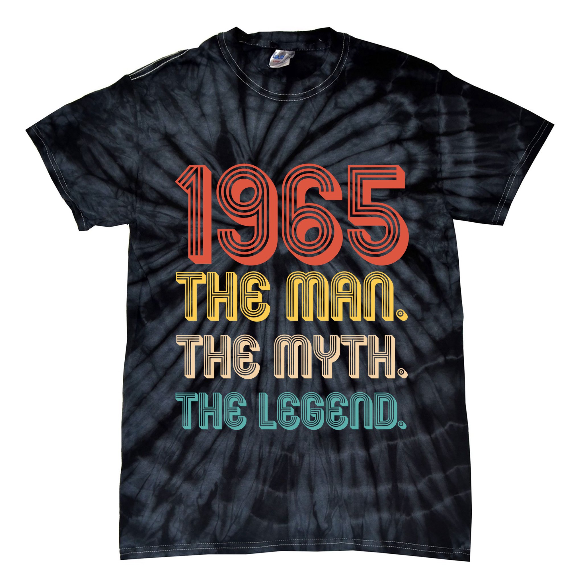 The Man The Myth The Legend 1965 60th Birthday Tie-Dye T-Shirt