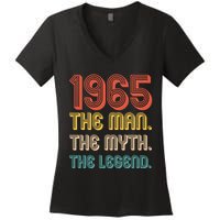 The Man The Myth The Legend 1965 60th Birthday Women's V-Neck T-Shirt