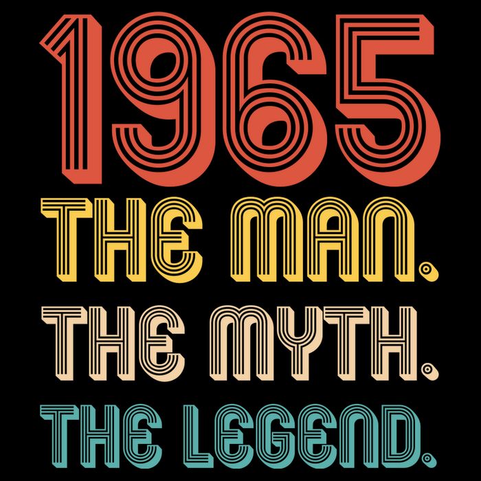 The Man The Myth The Legend 1965 60th Birthday Women's V-Neck T-Shirt